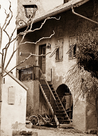 Caldaro house sepia